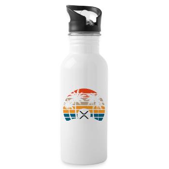 XRP Is My Retirement Plan, XRP Ripple Logo, Crypto - 20 oz Water Bottle - white - Right