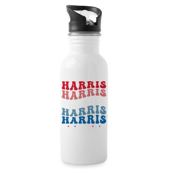 Kamala Harris 2024 For President Campaign Cute - 20 oz Water Bottle - white - Right