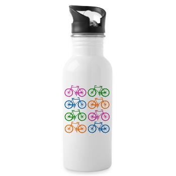 Bike - 20 oz Water Bottle - white - Right