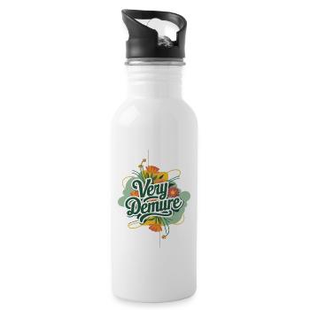 Very Demure Very Mindful Trend Demure & Mindful - 20 oz Water Bottle - white - Right