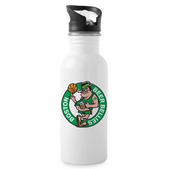 BOSTON BEER BELLIES - 20 oz Water Bottle - white - Right