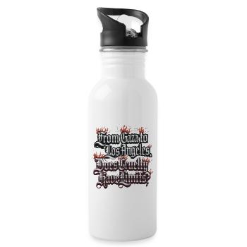 Ongoing Humanitarian Crisis - 20 oz Water Bottle - white - Right