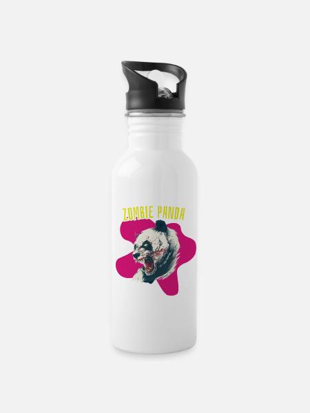 zombie panda - 20 oz Water Bottle - white