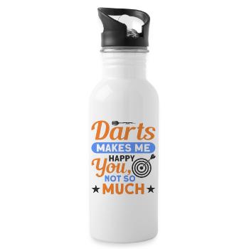 Darts Dart Player - 20 oz Water Bottle - white - Right