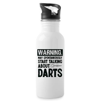 Darts Dart Player - 20 oz Water Bottle - white - Right