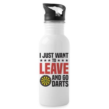 Darts Dart Player - 20 oz Water Bottle - white - Right