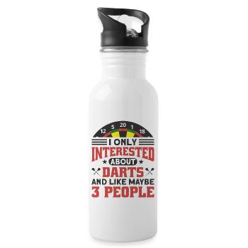 Darts Dart Player - 20 oz Water Bottle - white - Right