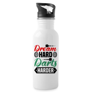 Darts Dart Player - 20 oz Water Bottle - white - Right