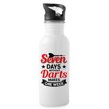 Darts Dart Player - 20 oz Water Bottle - white - Right