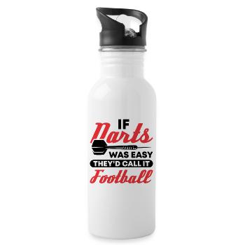 Darts Dart Player - 20 oz Water Bottle - white - Right