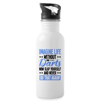 Darts Dart Player - 20 oz Water Bottle - white - Right