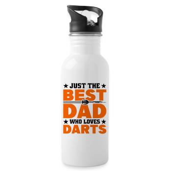 Darts Dart Player - 20 oz Water Bottle - white - Right