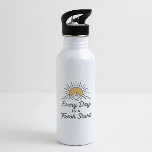 Inspirational Mountain Sunrise Motif - 20 oz Water Bottle
