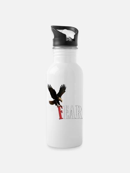 FEAR — The Eagle’s Strike (white) - 20 oz Water Bottle - white