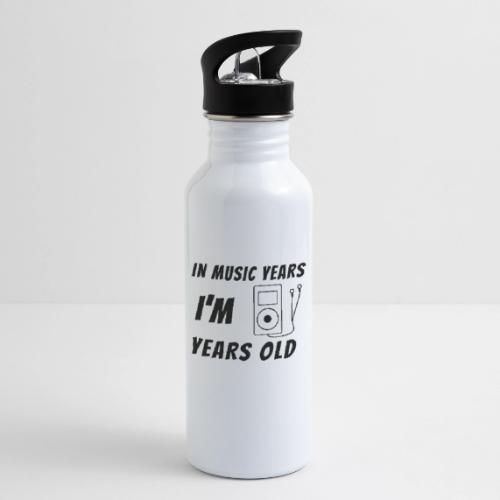 In Music Years I'm - MP3 Player - 20 oz Water Bottle
