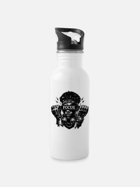 FOCUS - 20 oz Water Bottle - white