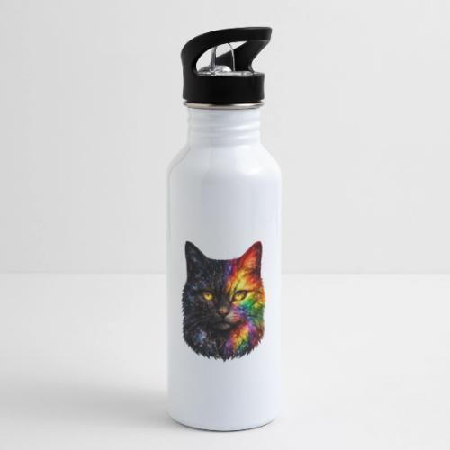 Cosmic Galaxy Rainbow Cat - 20 oz Water Bottle