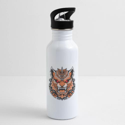 Tribal Demon Wolf Mask - 20 oz Water Bottle