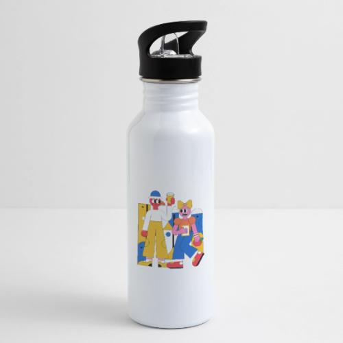 Bold Geometric Duo Pop Art - 20 oz Water Bottle