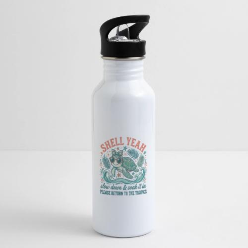 Shell Yeah Sea Turtle Beach Vibes - 20 oz Water Bottle