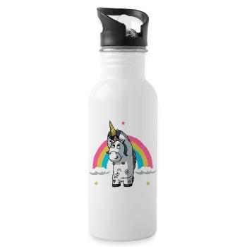 F***ing unicorn - 20 oz Water Bottle - white - Right