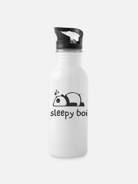 Sleepy Boi - 20 oz Water Bottle - white