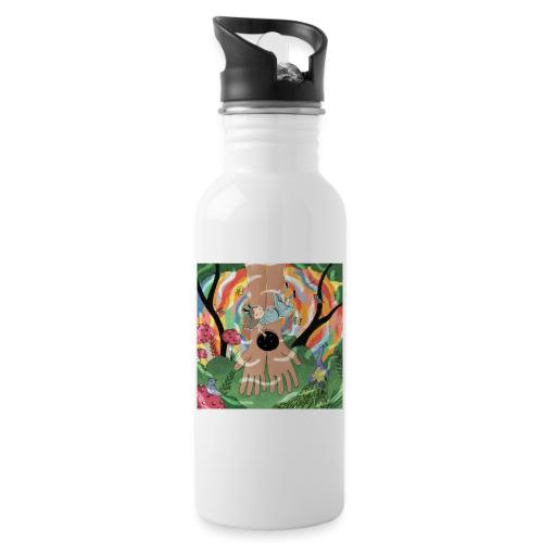 Falling into Jesus' Wonderland - 20 oz Water Bottle