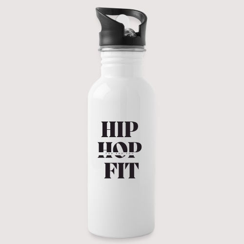 Hip-Hop Fit (top top top Black lettering) - Water Bottle