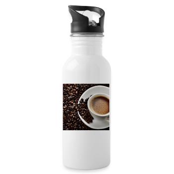 Morning coffee - 20 oz Water Bottle - white - Right
