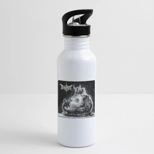 Decorpsetated - Human Words album cover, black - 20 oz Water Bottle