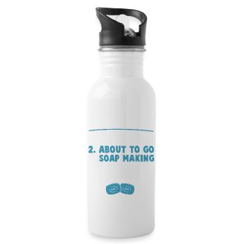Im Either Soap Making Funny Soap Maker music - 20 oz Water Bottle - white - Right