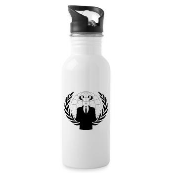 Anonimouse - Anonymous but a mouse - 20 oz Water Bottle - white - Right