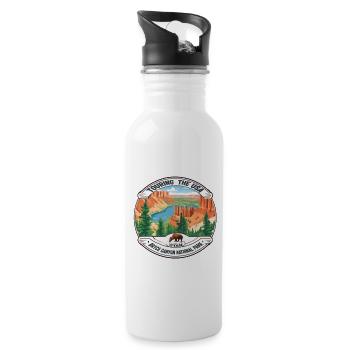 Touring The USA : Bryce Canyon - 20 oz Water Bottle - white - Right