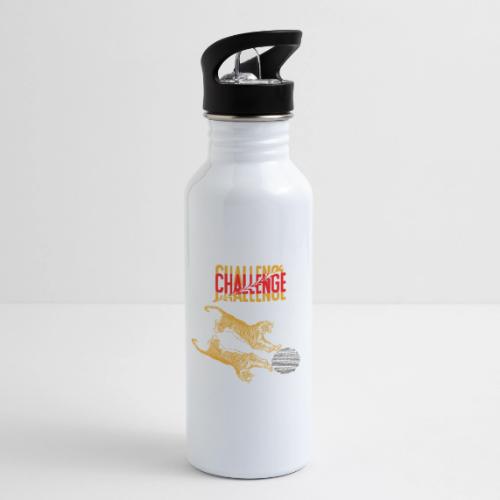 Double tiger fashion, jungle feline animals. - 20 oz Water Bottle