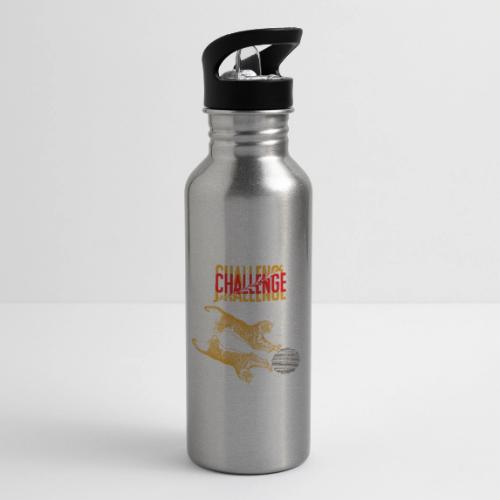 Double tiger fashion, jungle feline animals. - 20 oz Water Bottle