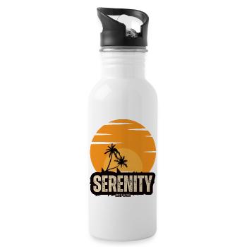 Sunset-Oasis-Serenity - 20 oz Water Bottle - white - Right
