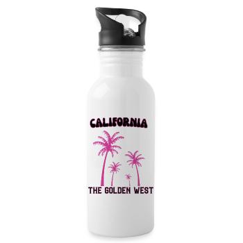 california - 20 oz Water Bottle - white - Right