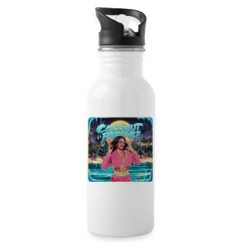 Kamala Harris Coconut Trees Meme Election 2024 USA - 20 oz Water Bottle - white - Right