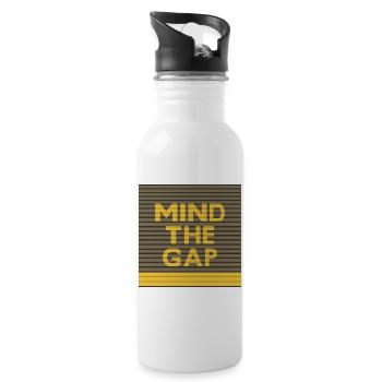 Mind the Gap 1 - 20 oz Water Bottle - white - Right