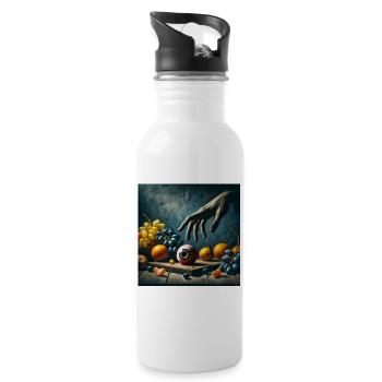a snack for Halloween - 20 oz Water Bottle - white - Right