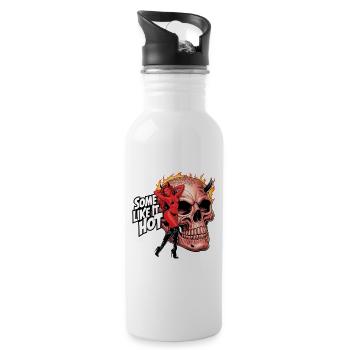 Skull - 20 oz Water Bottle - white - Right