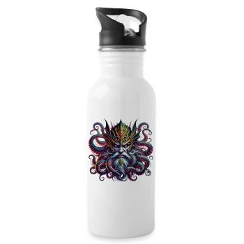 The Kraken monster of Norse Mythology - 20 oz Water Bottle - white - Right