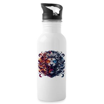 The Nemean Lion from Greek Mythology - 20 oz Water Bottle - white - Right