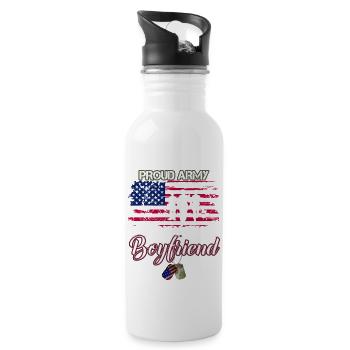 Proud Army National Guard - 20 oz Water Bottle - white - Right