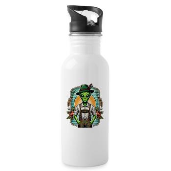 Bavarian Alien - 20 oz Water Bottle - white - Right