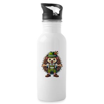 Bavarian Hedgehog - 20 oz Water Bottle - white - Right