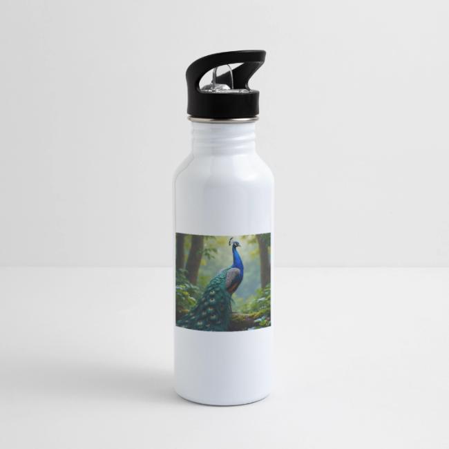 Majestic Peacock in Enchanted Forest