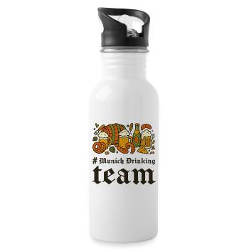 Munich Drinking Team Beer Celebration - 20 oz Water Bottle - white - Right