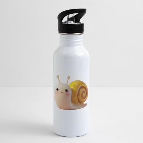 Sweet Cartoon Baby Snail Full of Joy - 20 oz Water Bottle