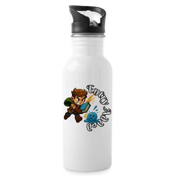 Entry Added – Bonk First, Learn Later - 20 oz Water Bottle - white - Right